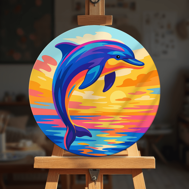 Paint by numbers - Sunset Splash - MyArt