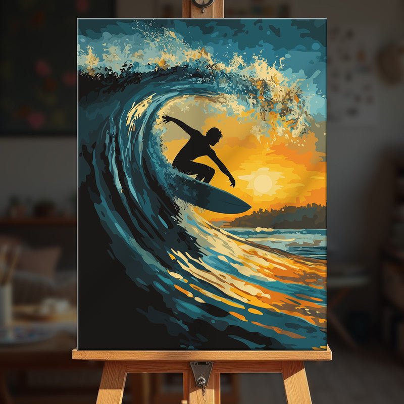 Paint by numbers - Sunset Surf - MyArt