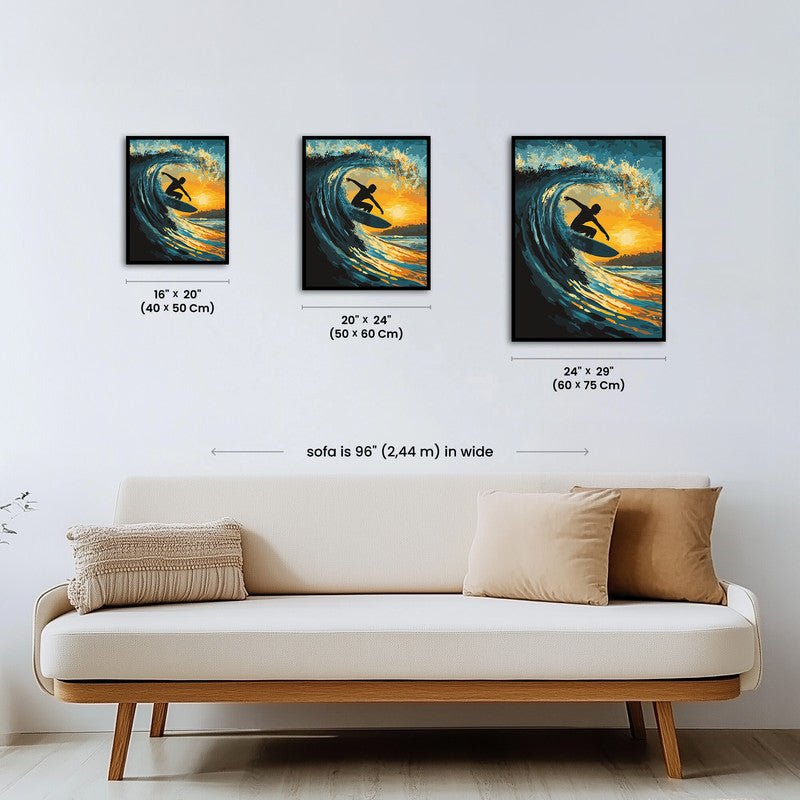 Paint by numbers - Sunset Surf - MyArt