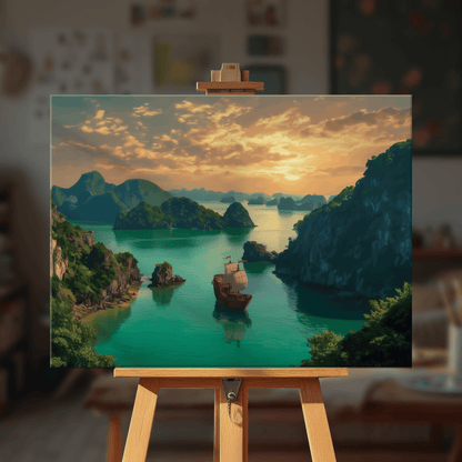 Paint by numbers - Sunset Bay - MyArt