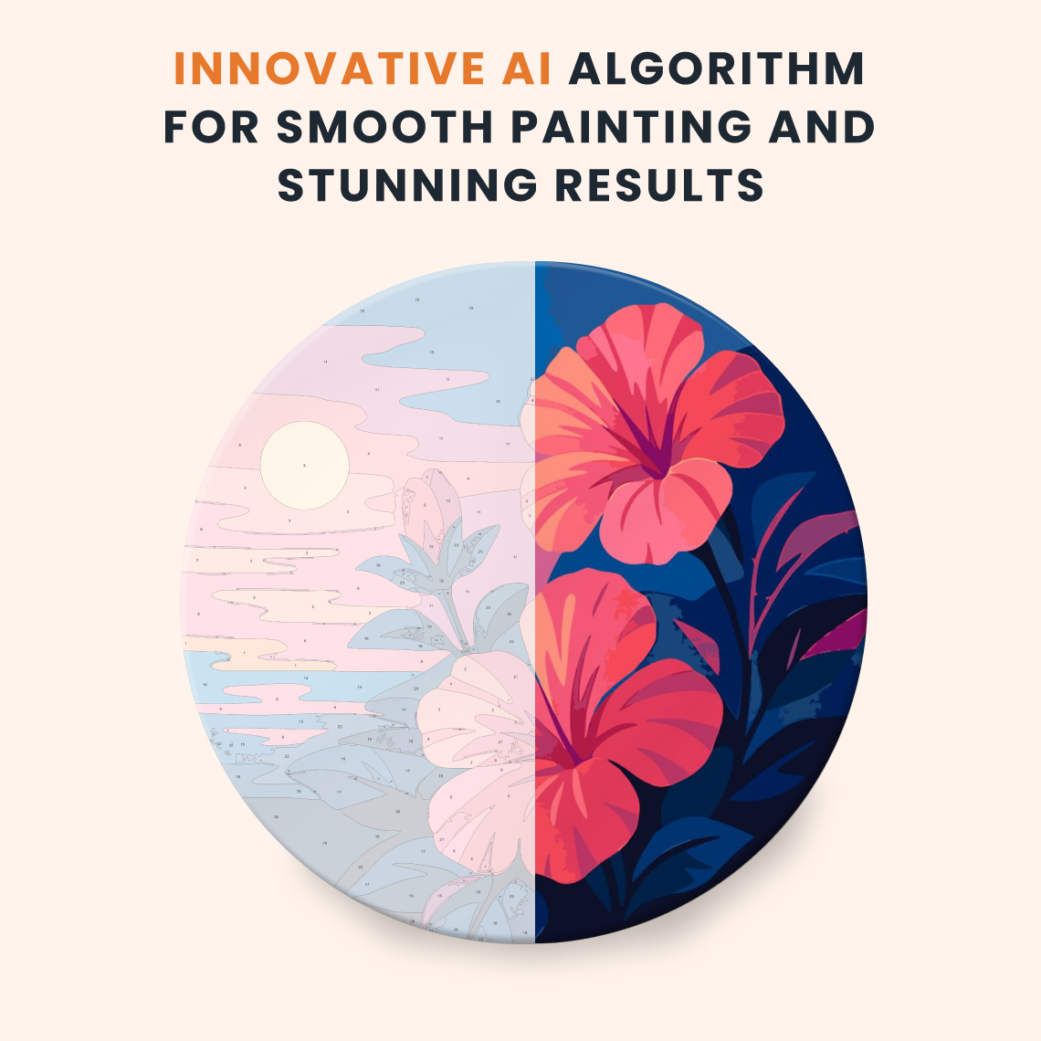Paint by numbers - Sunset Bloom - MyArt