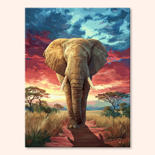 Sunset Elephant