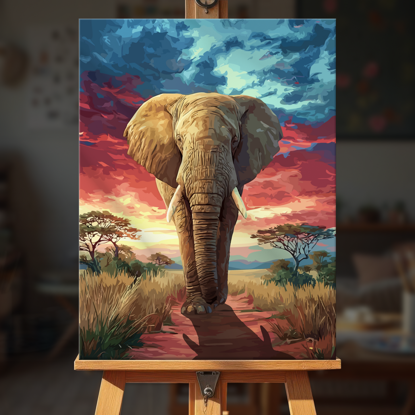 Sunset Elephant