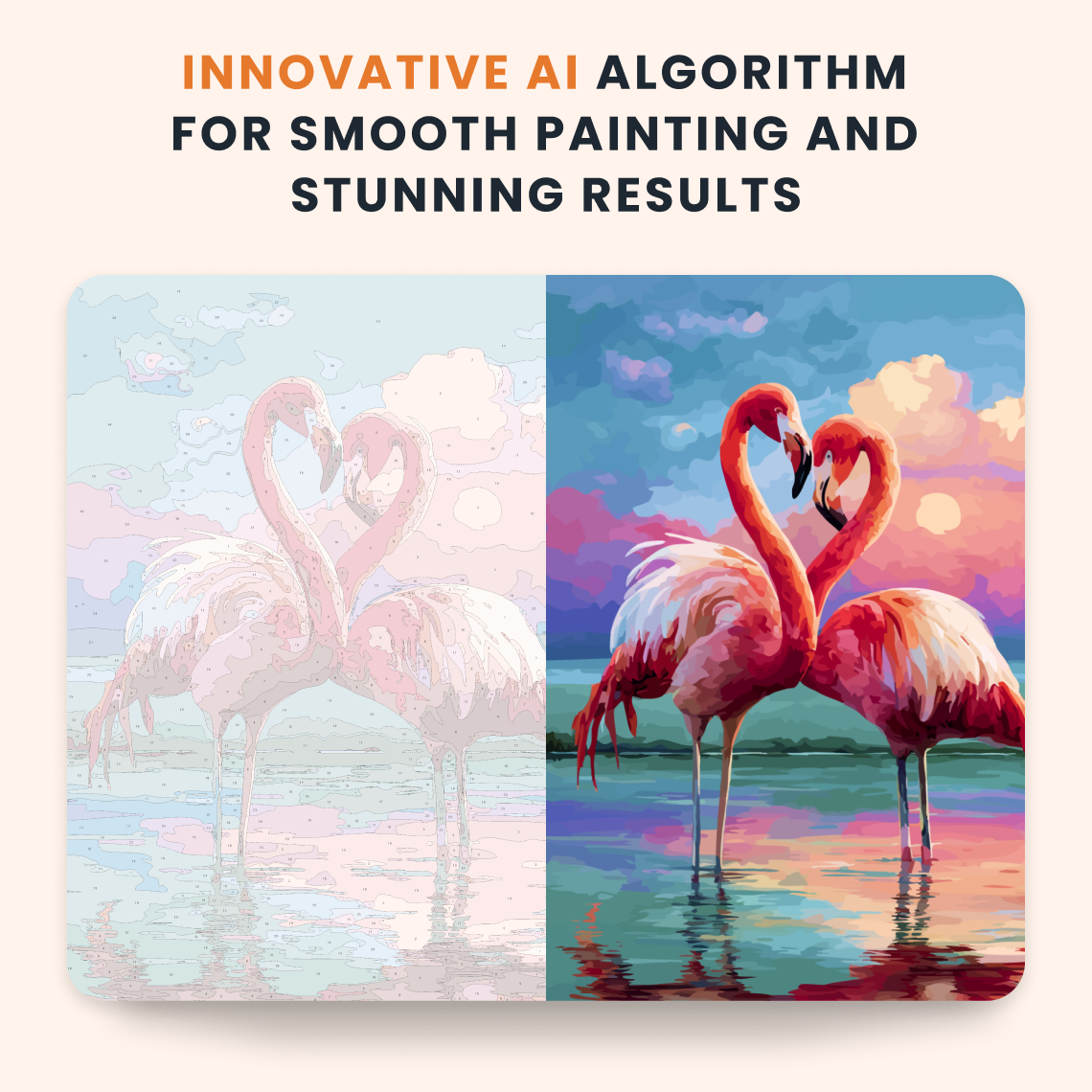 Sunset Flamingos