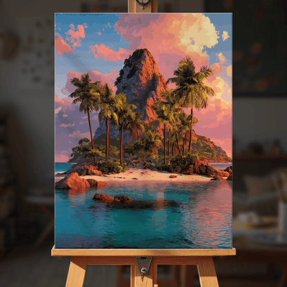 Paint by numbers - Sunset Isle - MyArt