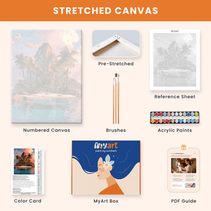 Paint by numbers - Sunset Isle - MyArt