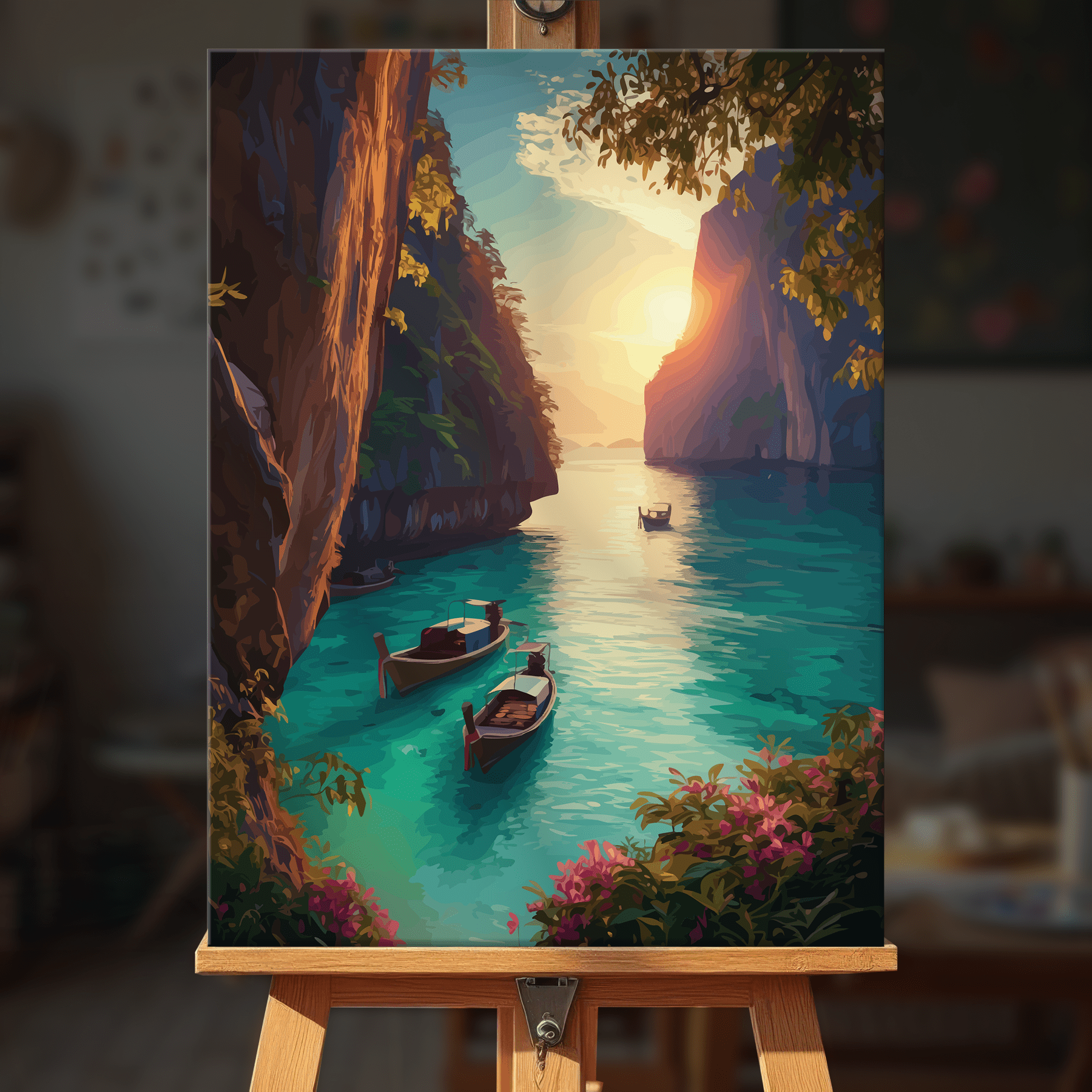 Paint by numbers - Sunset Lagoon - MyArt