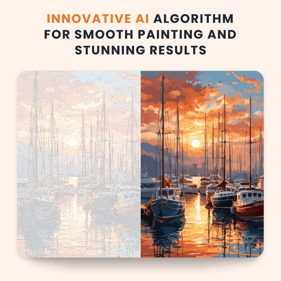 Paint by numbers - Sunset Marina - MyArt