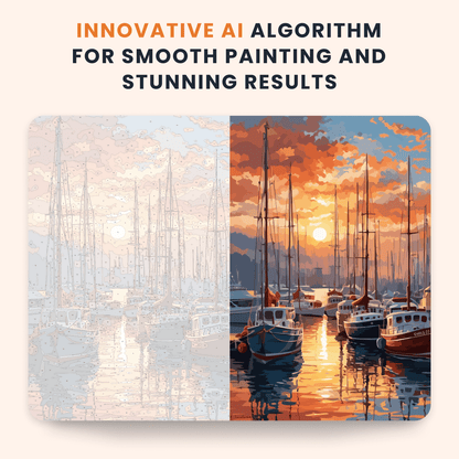 Paint by numbers - Sunset Marina - MyArt