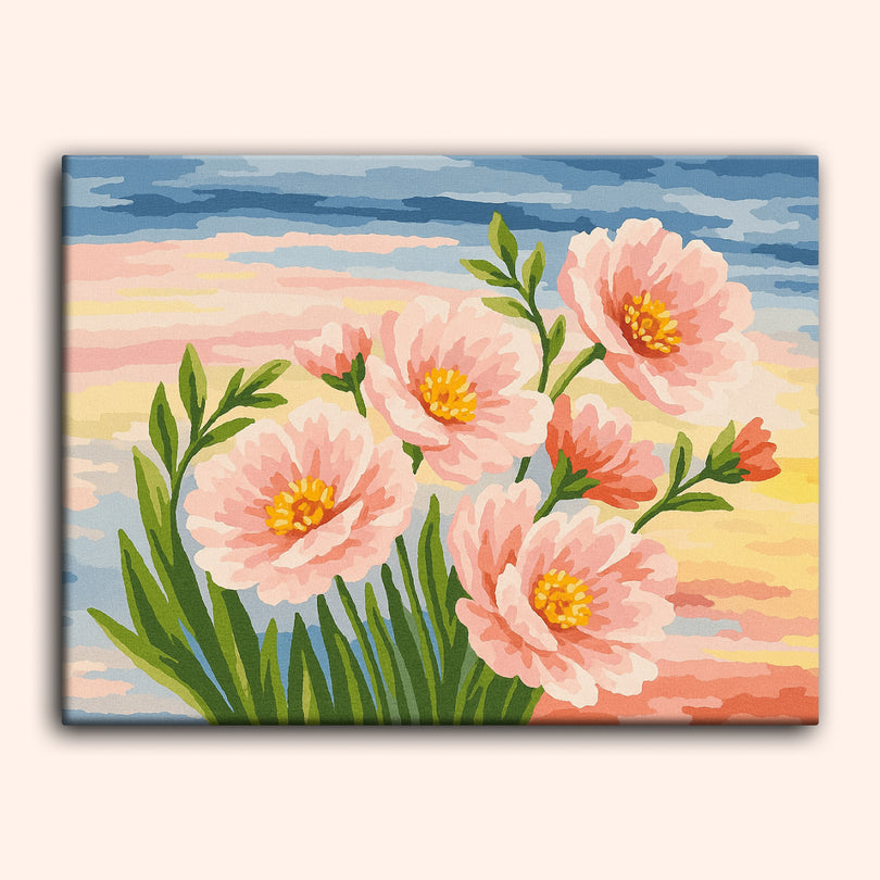 Paint by numbers - Sunset Petals - MyArt