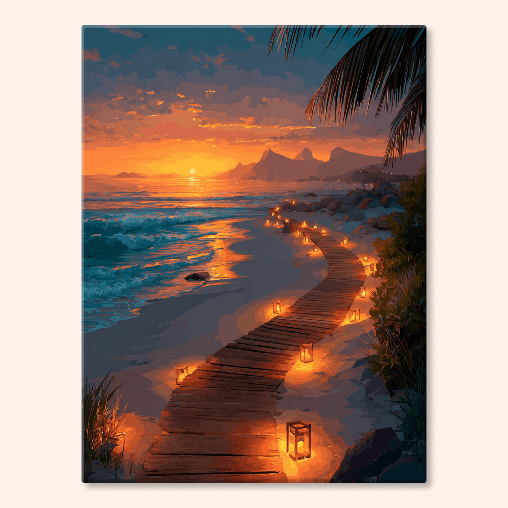 Paint by numbers - Sunset Promenade - MyArt