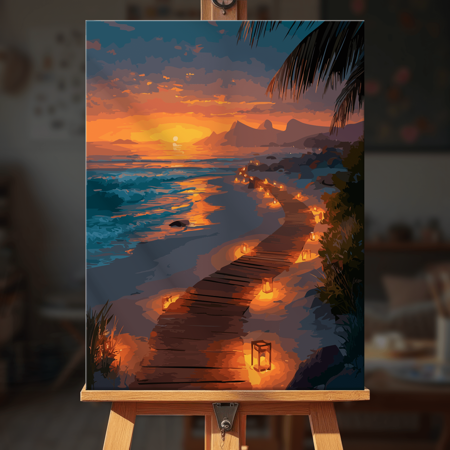 Paint by numbers - Sunset Promenade - MyArt