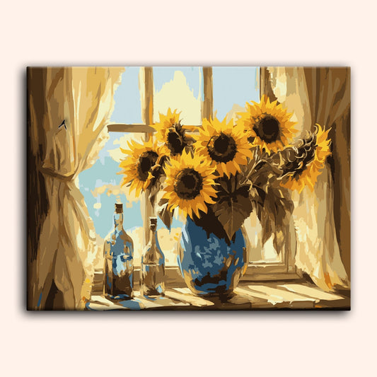 Paint by numbers - Rustic Sunflowers - MyArt