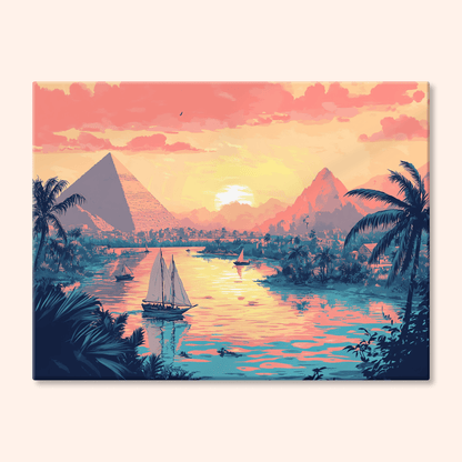 Paint by numbers - Sunset Sail - MyArt