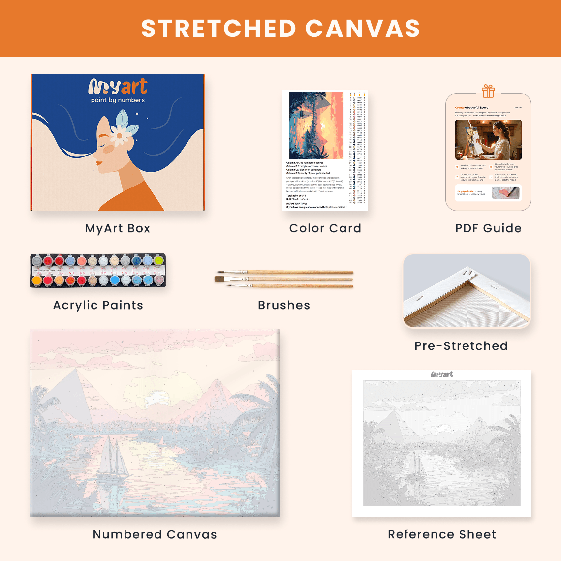 Paint by numbers - Sunset Sail - MyArt