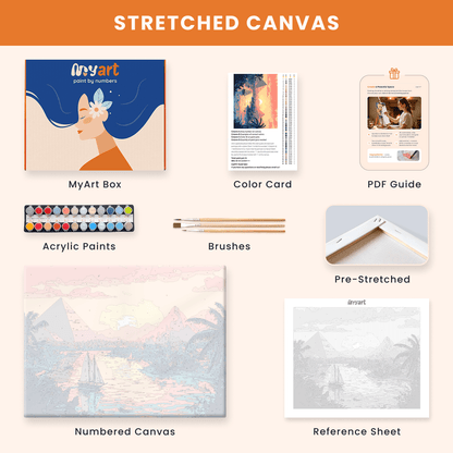 Paint by numbers - Sunset Sail - MyArt