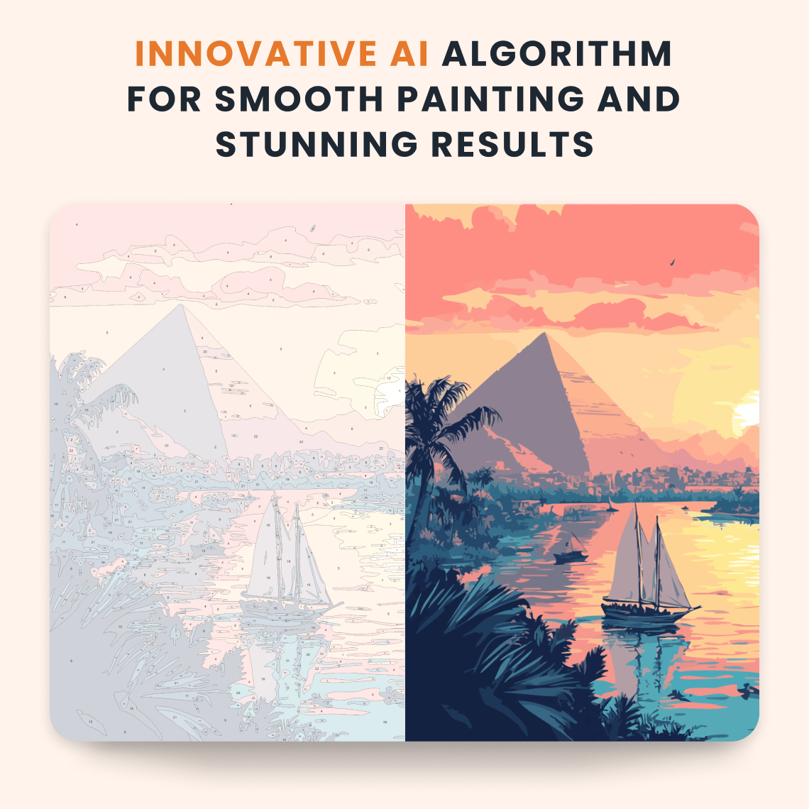 Paint by numbers - Sunset Sail - MyArt