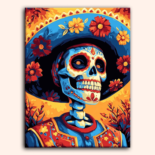 Paint by numbers - Sunset Skull - MyArt