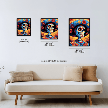 Paint by numbers - Sunset Skull - MyArt