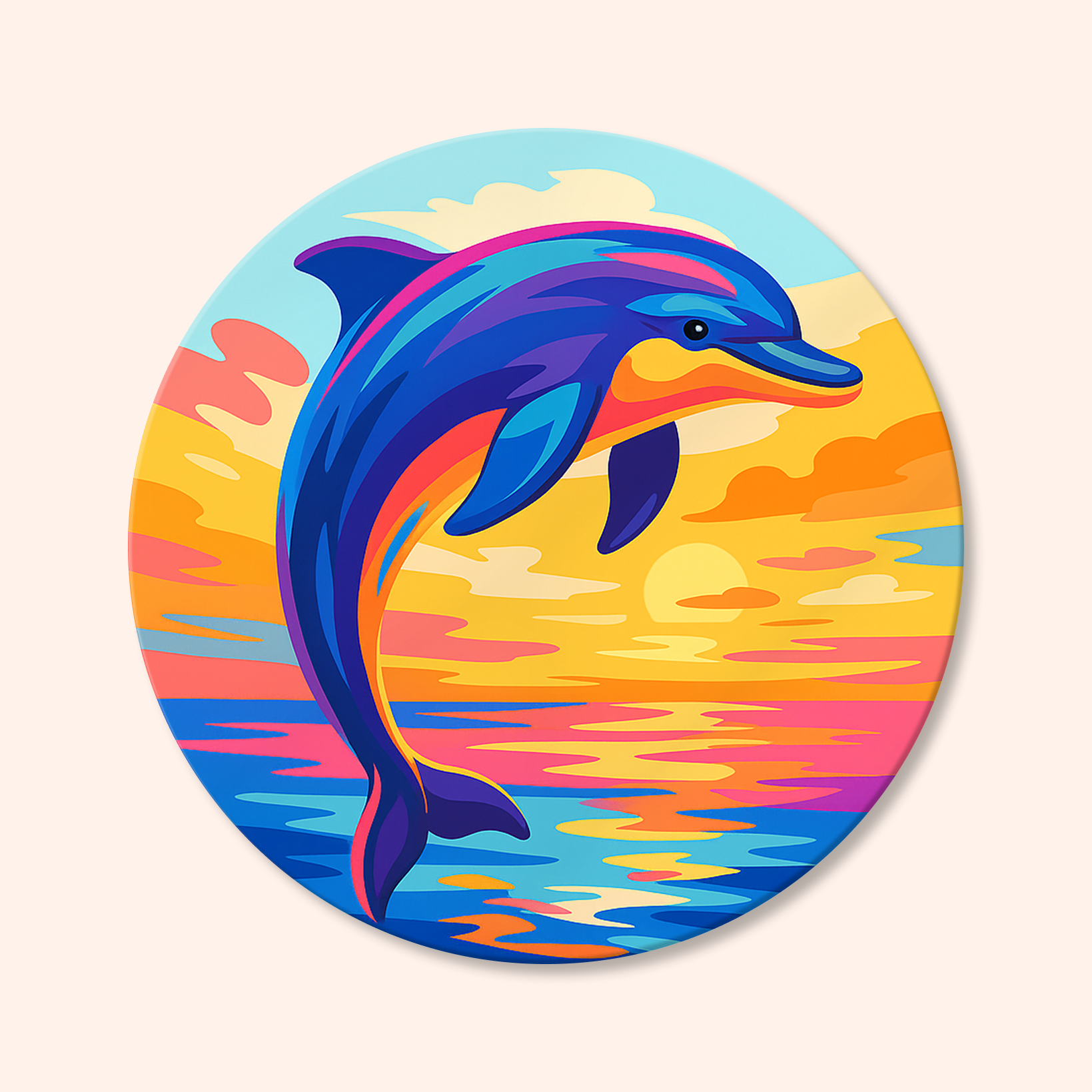 Paint by numbers - Sunset Splash - MyArt