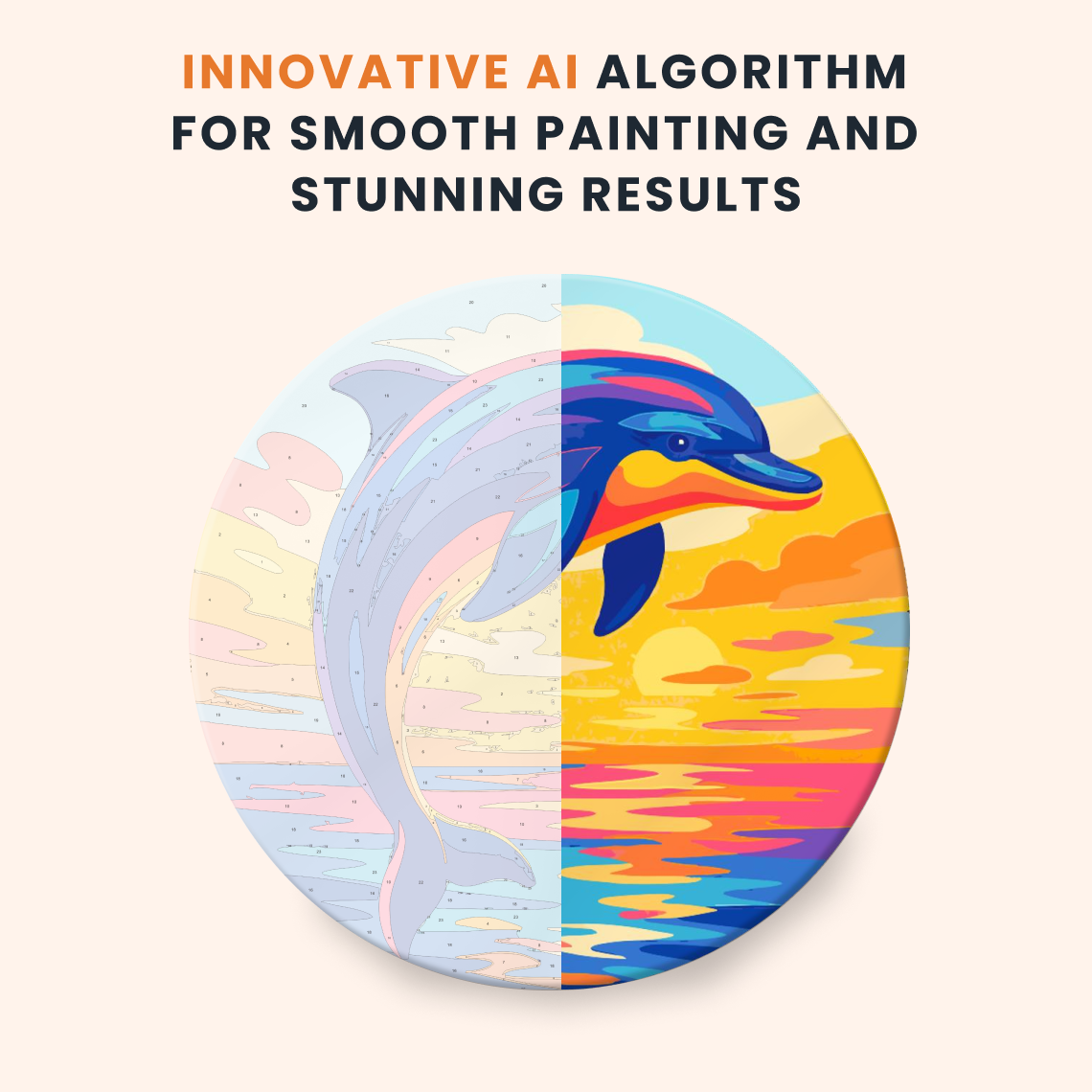 Paint by numbers - Sunset Splash - MyArt