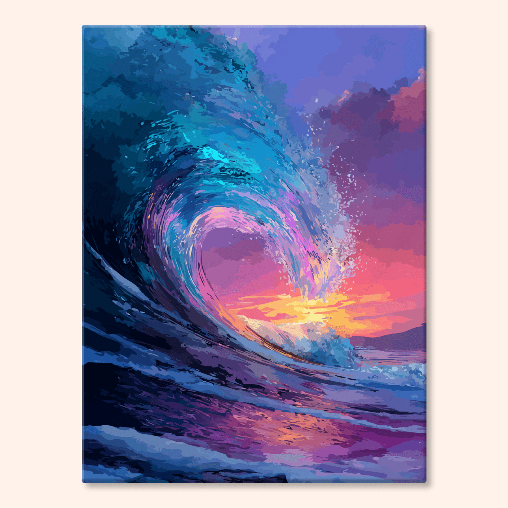 Paint by numbers - Sunset Wave - MyArt