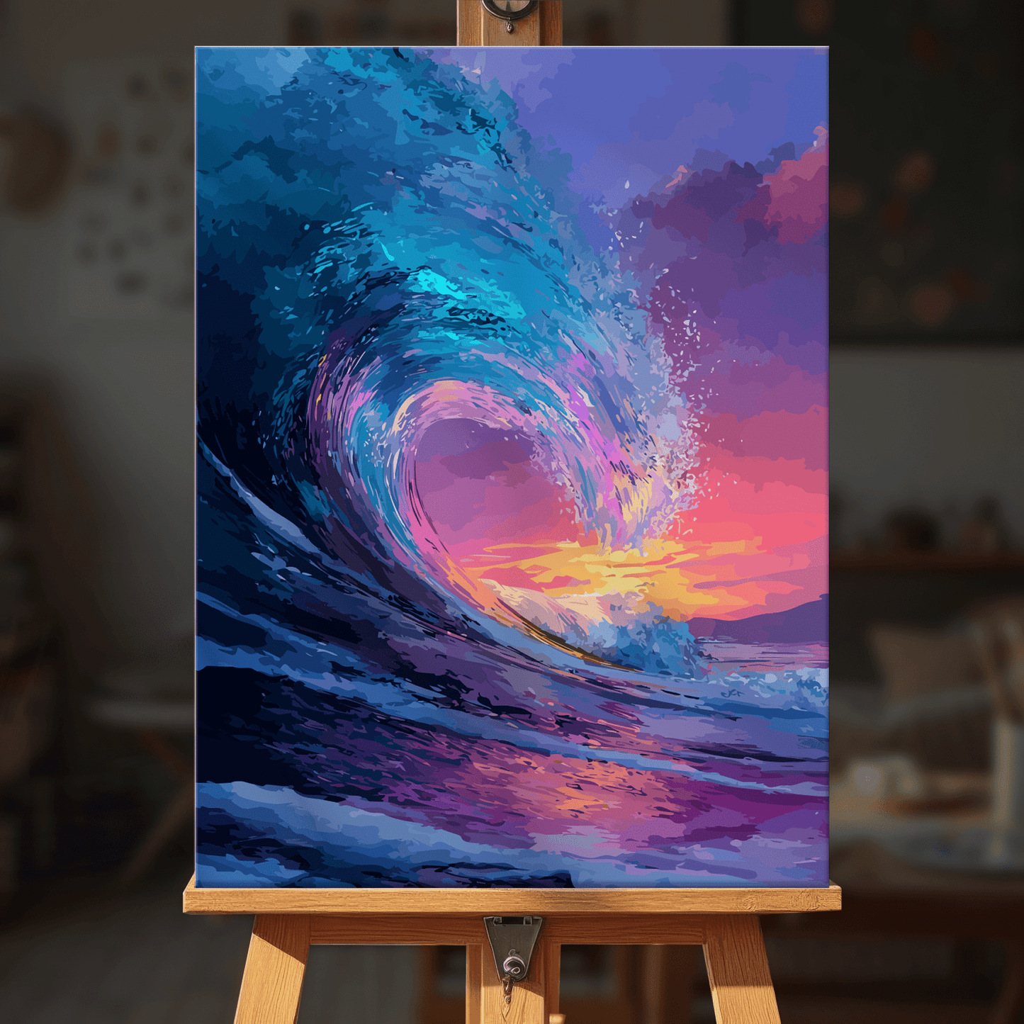 Paint by numbers - Sunset Wave - MyArt