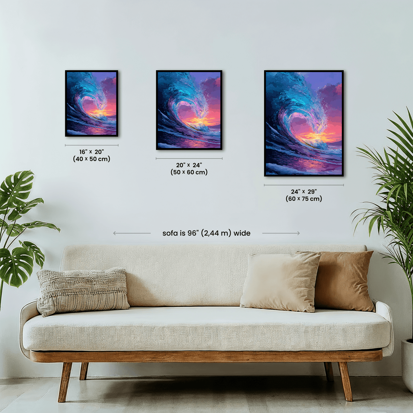 Paint by numbers - Sunset Wave - MyArt