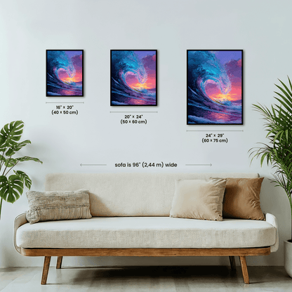 Paint by numbers - Sunset Wave - MyArt