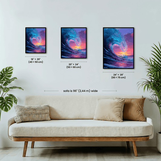 Paint by numbers - Sunset Wave - MyArt