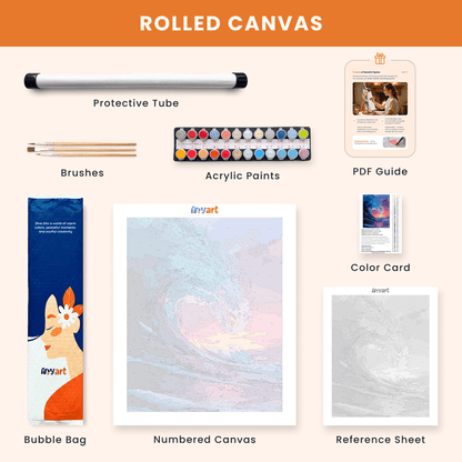 Paint by numbers - Sunset Wave - MyArt