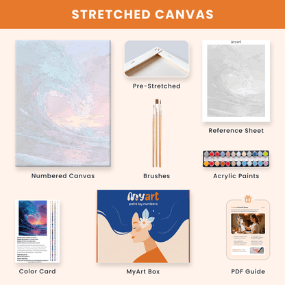 Paint by numbers - Sunset Wave - MyArt