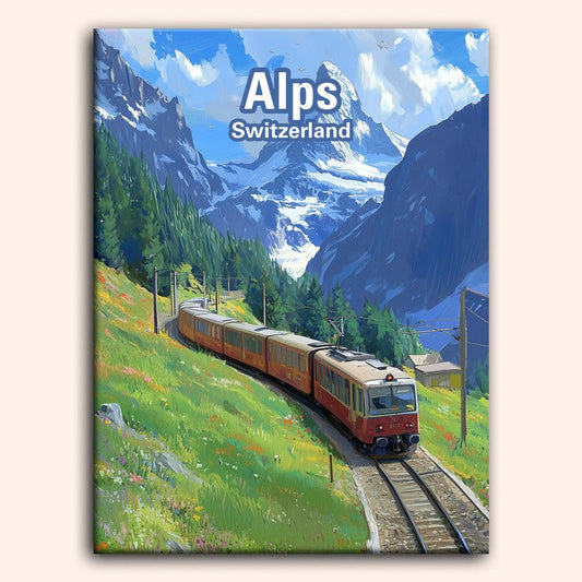 Paint by numbers - Swiss Alps - MyArt