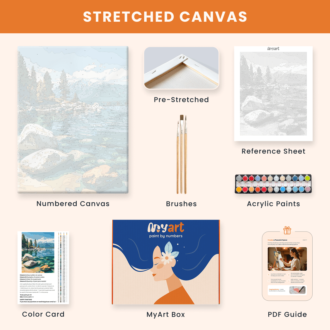 Paint by numbers - Tahoe Blue - MyArt