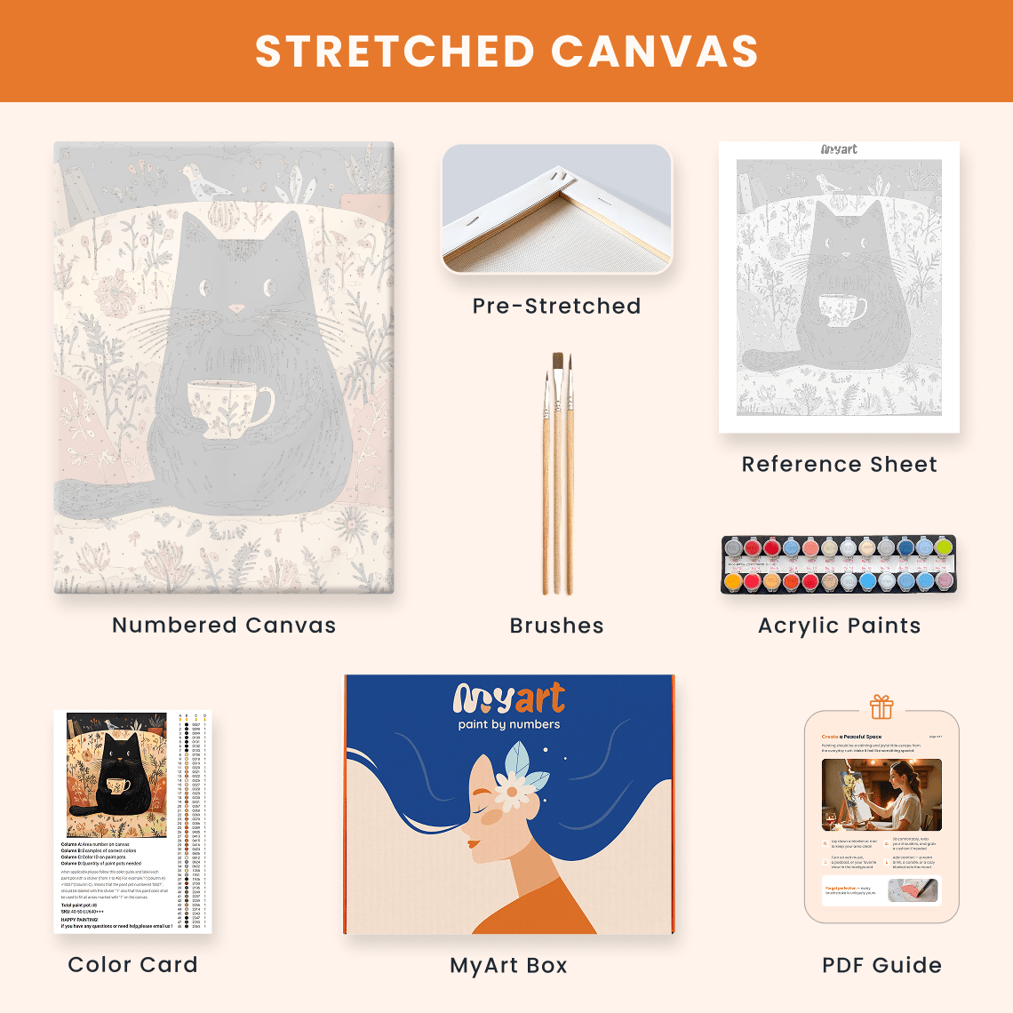 Paint by numbers - Tea Whiskers - MyArt