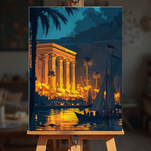 Paint by numbers - Temple Lights - MyArt