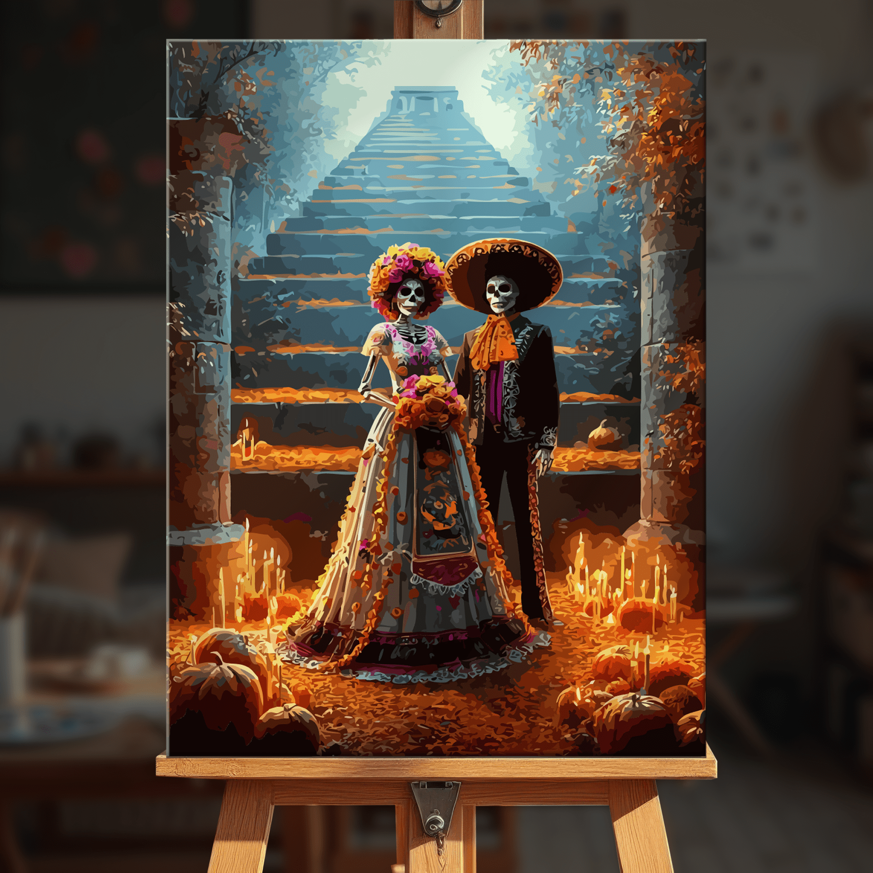 Paint by numbers - Temple Lovers - MyArt