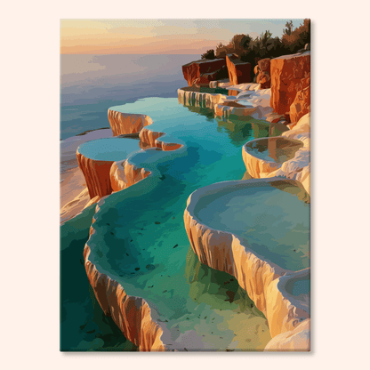 Paint by numbers - Terraced Pools - MyArt