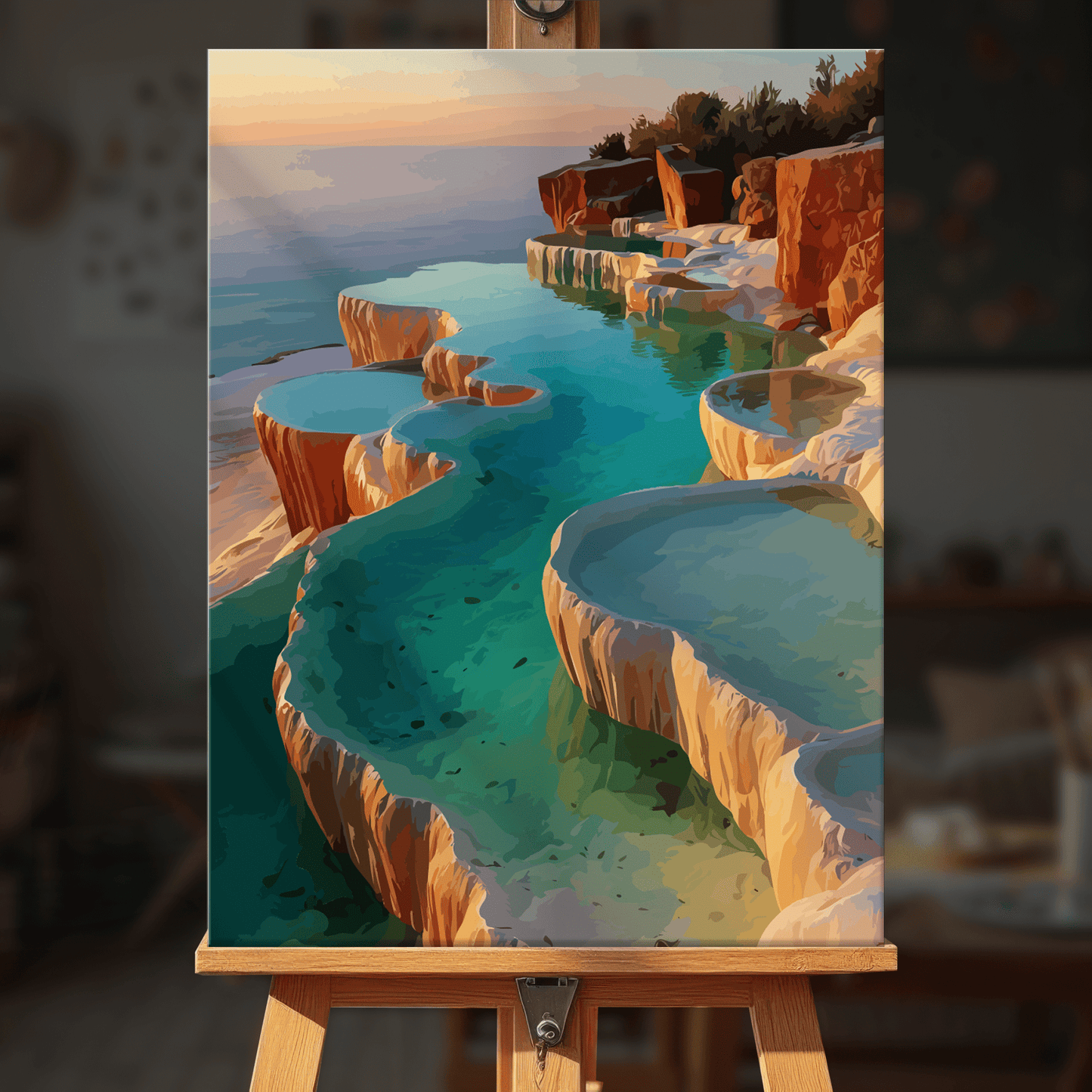 Paint by numbers - Terraced Pools - MyArt