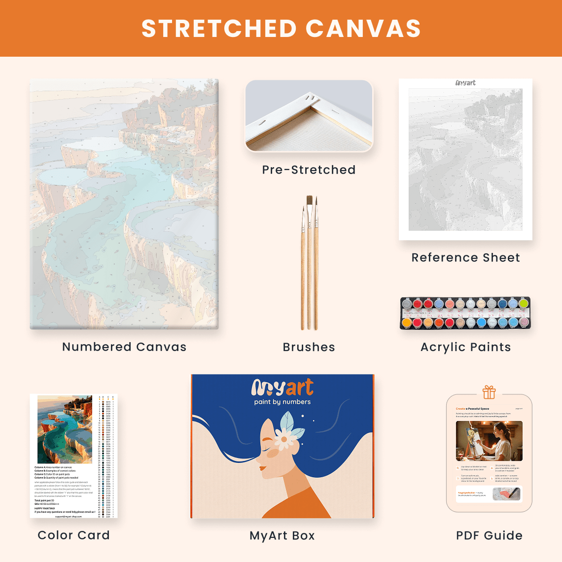 Paint by numbers - Terraced Pools - MyArt
