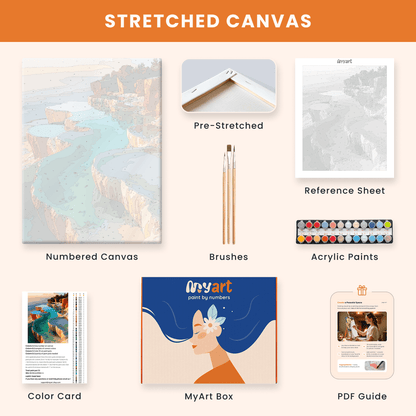 Paint by numbers - Terraced Pools - MyArt