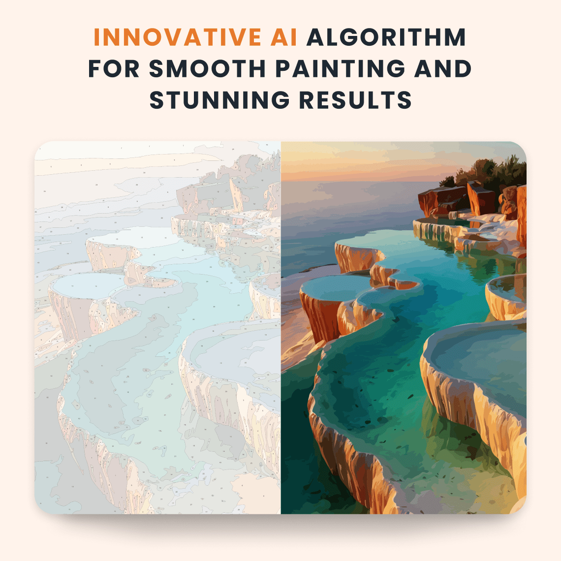 Paint by numbers - Terraced Pools - MyArt