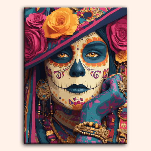 Paint by numbers - Thoughtful Skull - MyArt