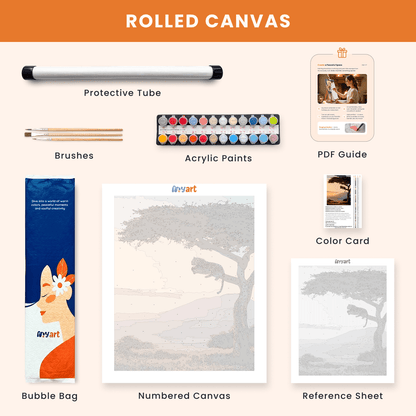 Paint by numbers - Tree Lion - MyArt