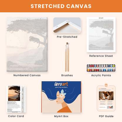 Paint by numbers - Tree Lion - MyArt