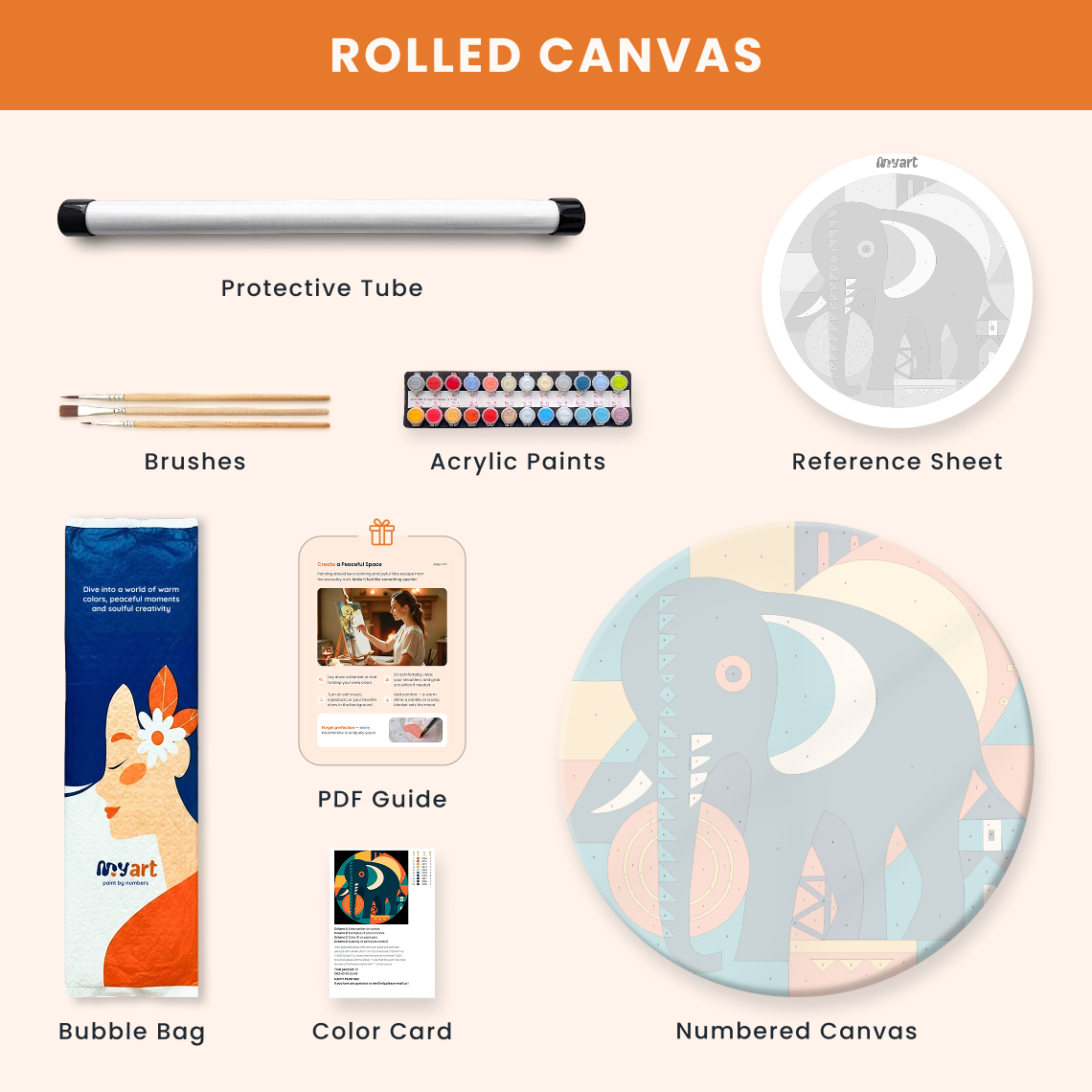 Paint by numbers - Tribal Elephant - MyArt