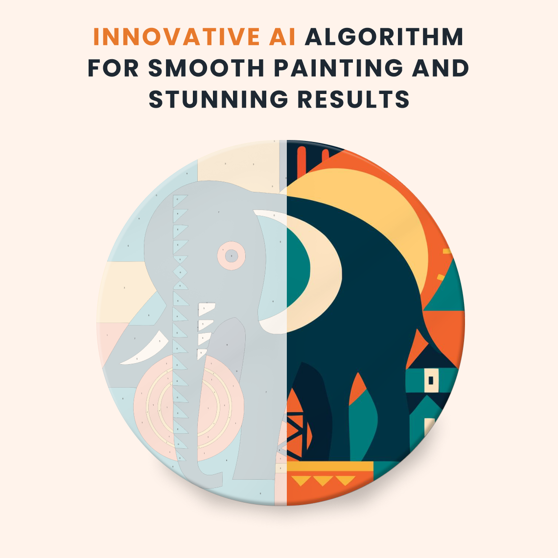 Paint by numbers - Tribal Elephant - MyArt