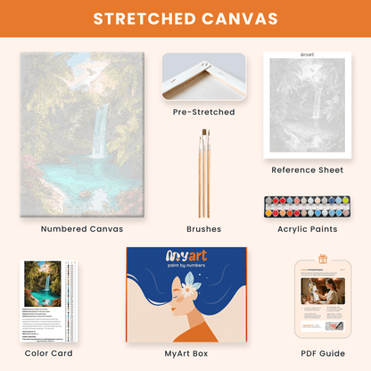 Paint by numbers - Tropical Falls - MyArt