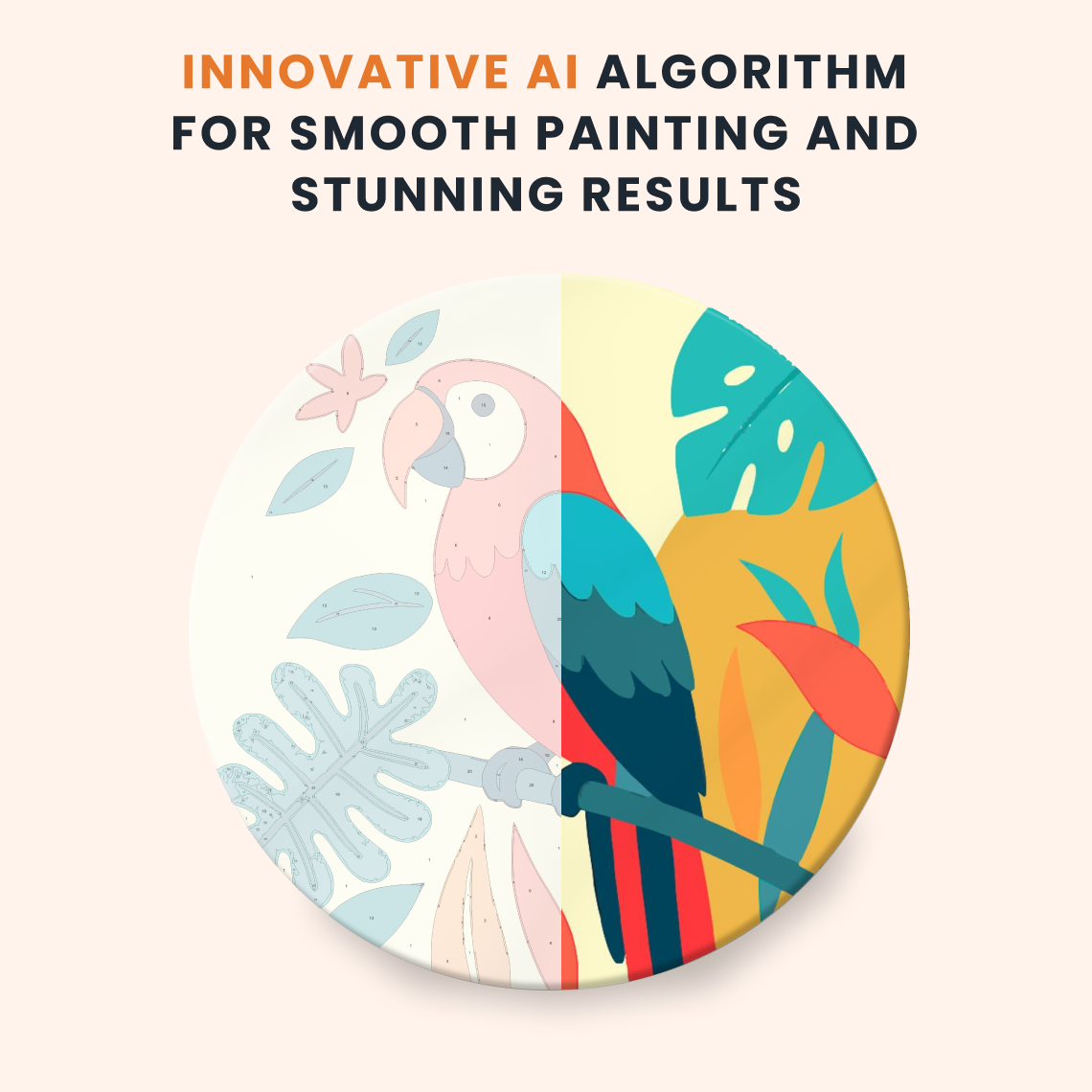 Paint by numbers - Tropical Parrot - MyArt