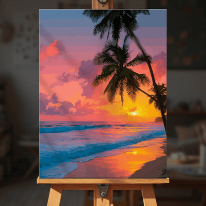 Paint by numbers - Tropical Sunset - MyArt